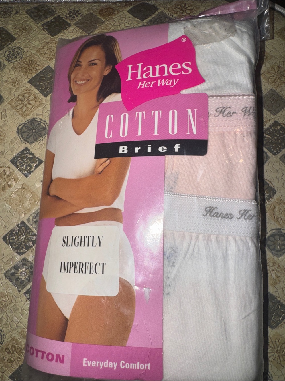 NOS. Vintage Hanes Cotton Granny Panties sz 10, 3 Pr Sealed Oldstock